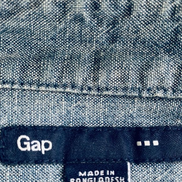 GAP chambray shirt size M - Picture 5 of 11